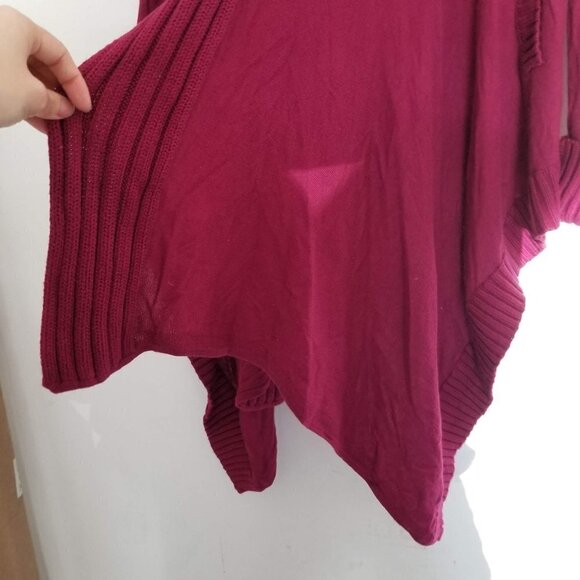 BCBGeneration Drape Open Front Cable Knit Cardigan - Picture 6 of 11